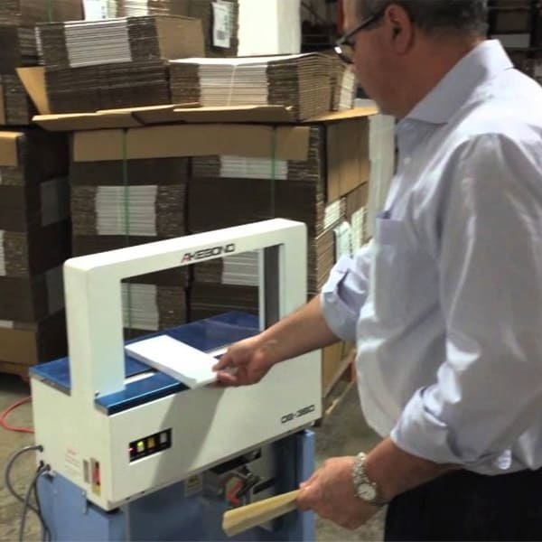 Enfajadora de cinta de papel o plastico automatizada OB-360A - Imagen 2