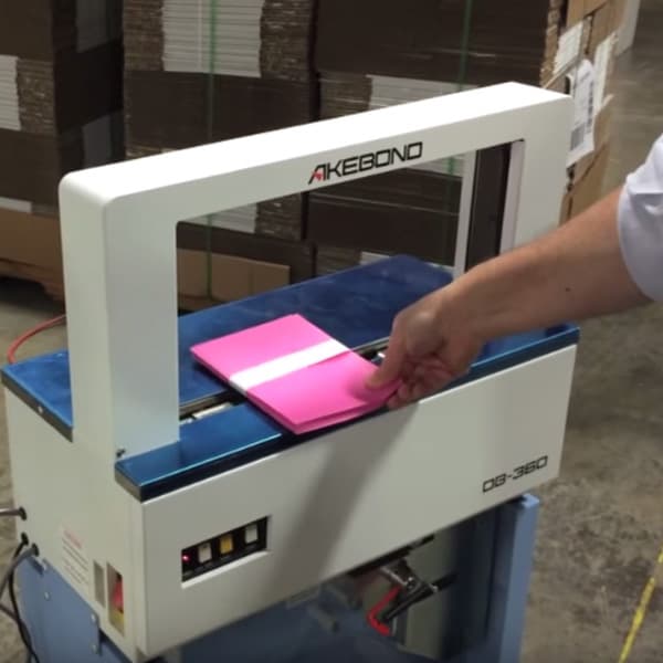 Enfajadora de cinta de papel o plastico automatizada OB-360A - Imagen 3