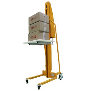 Carro elevador de cajas manual
